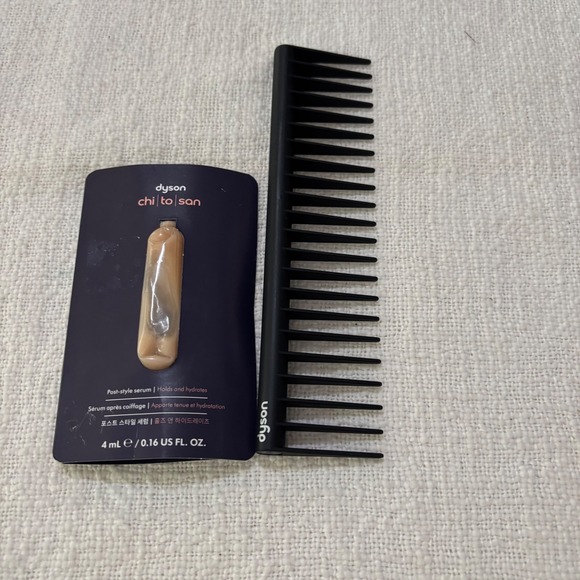 Dyson Other - Dyson Wide Tooth Detangling Comb and Chitosan Post-Style Serum Sample 4mL Set